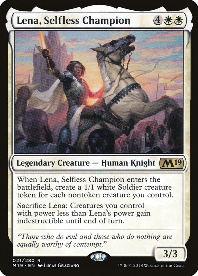 Image for Lena, Selfless Champion (21) - Magic: The Gathering