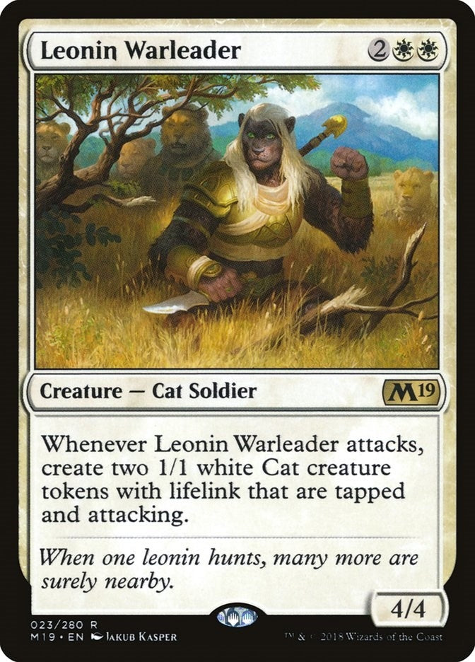 Image for Leonin Warleader (23) - Magic: The Gathering