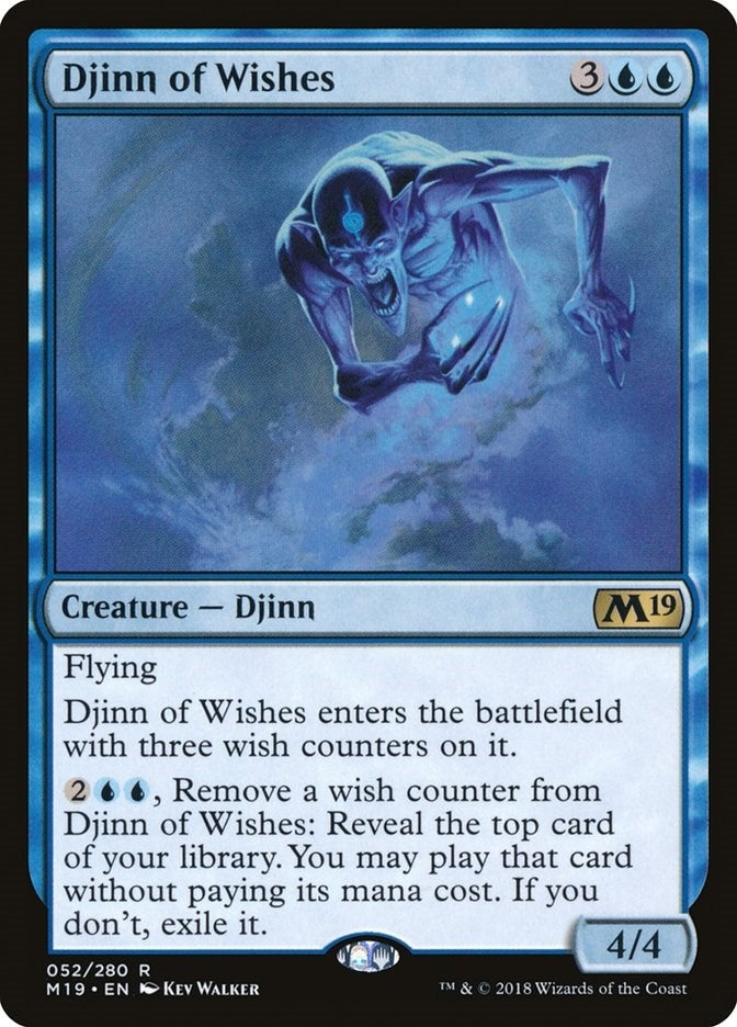 Image for Djinn of Wishes (52) - Magic: The Gathering