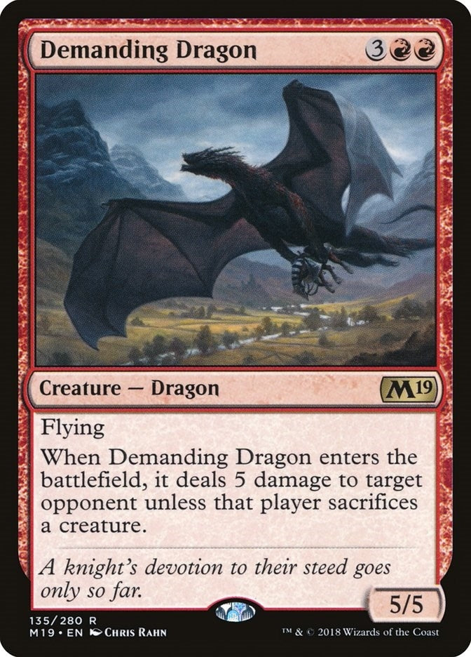 Image for Demanding Dragon (135) - Magic: The Gathering