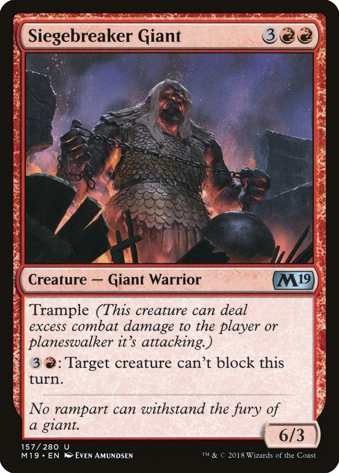 Image for Siegebreaker Giant (157) - Magic: The Gathering