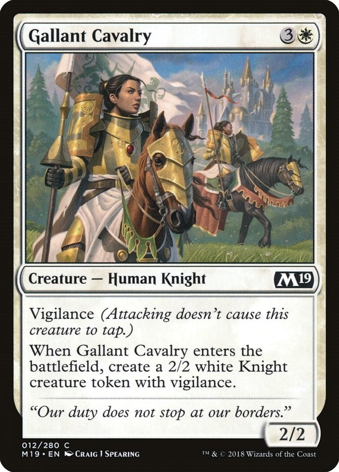 Image for Gallant Cavalry (12) - Magic: The Gathering