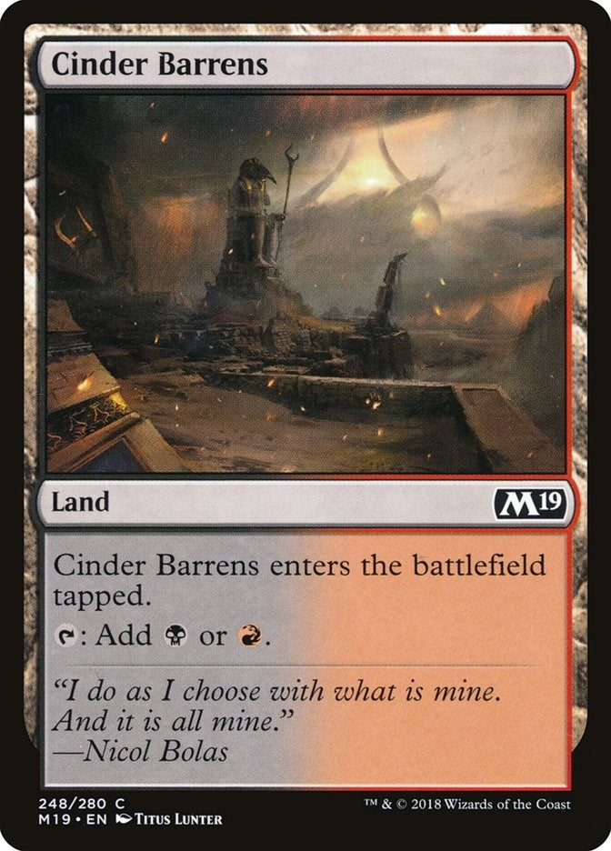Image for Cinder Barrens (248) - Magic: The Gathering