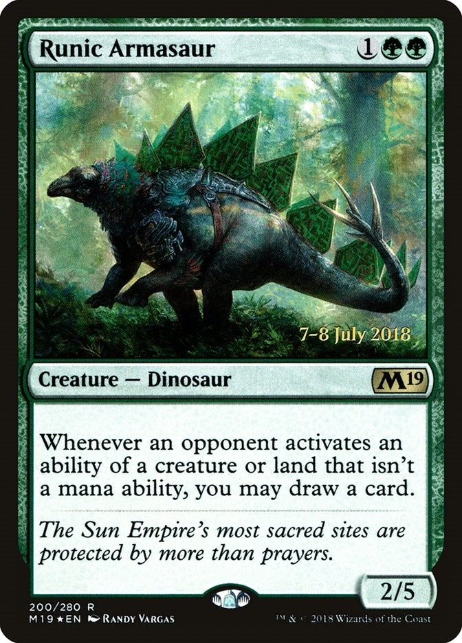 Image for Runic Armasaur (200) - Magic: The Gathering