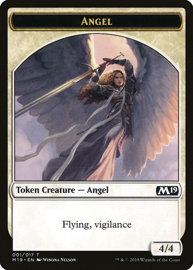 Image for Angel Token (1) (M19) - Magic: The Gathering