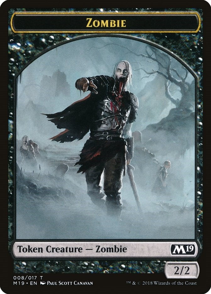 Image for Zombie Token (8) - Magic: The Gathering