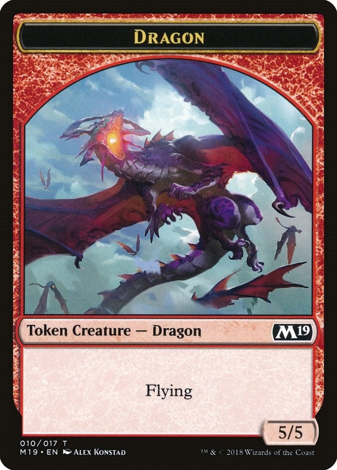 Image for Dragon Token (010) (10) - Magic: The Gathering