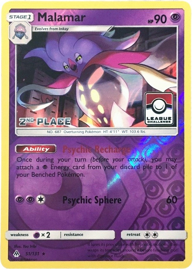 Image for Malamar - 51/131 (League Challenge) [2nd Place] (051/131) (PR) - Pokemon