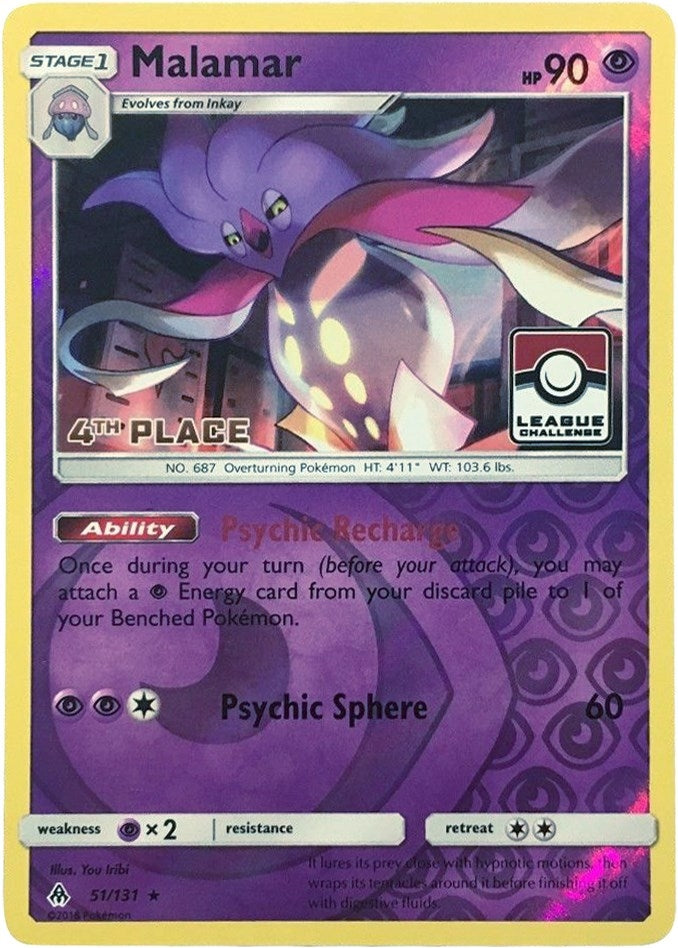 Image for Malamar - 51/131 (League Challenge) [4th Place] (051/131) (PR) - Pokemon
