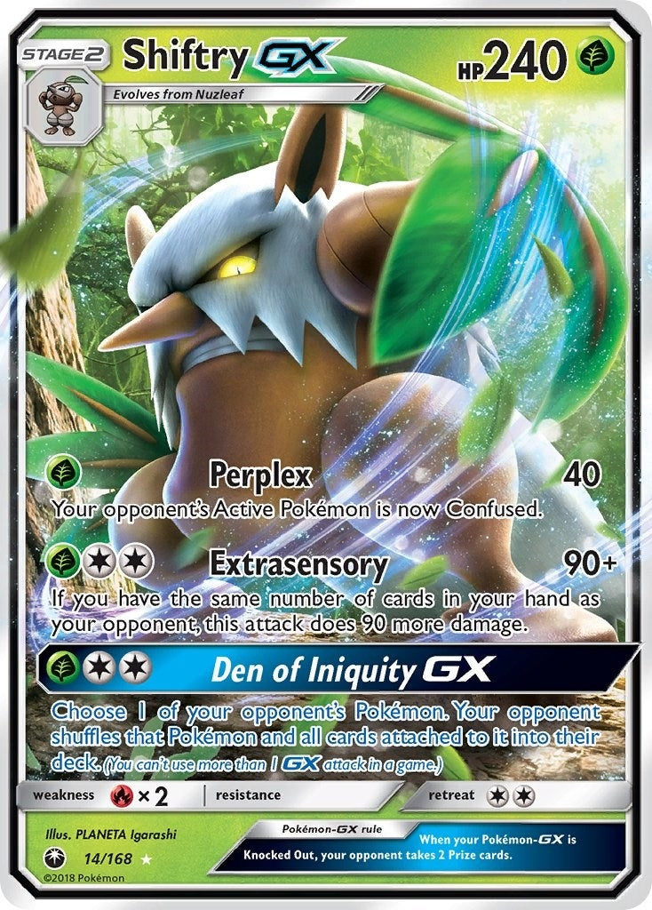 Image for Shiftry GX (14/168) (CES) - Pokemon