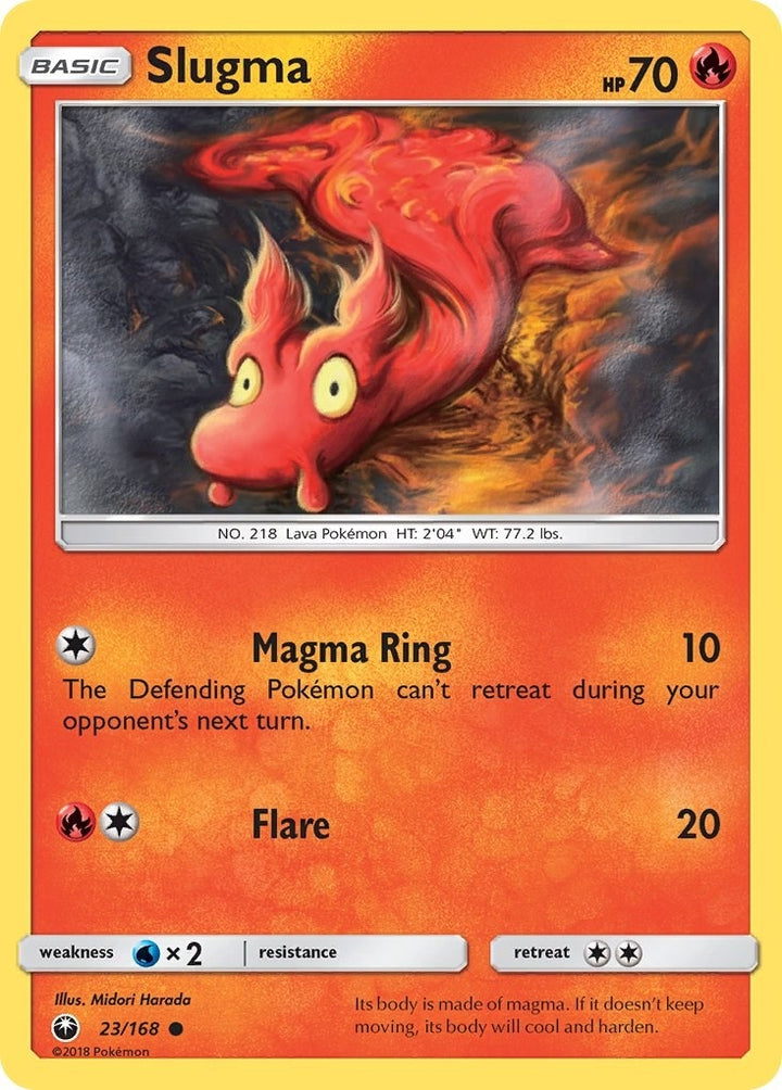 Image for Slugma (23/168) (CES) - Pokemon