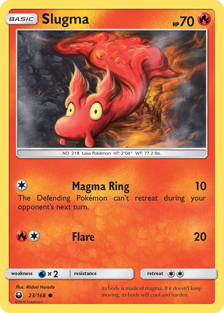 Image for Slugma (23/168) (CES) - Pokemon