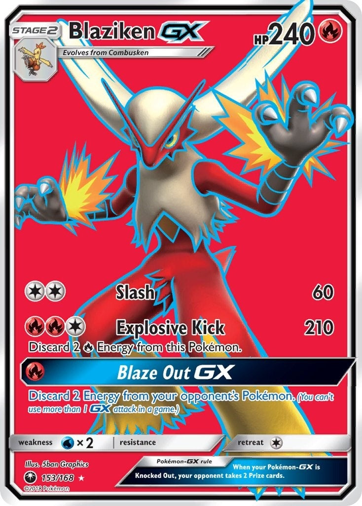 Image for Blaziken GX (Full Art) (153/168) (CES) - Pokemon