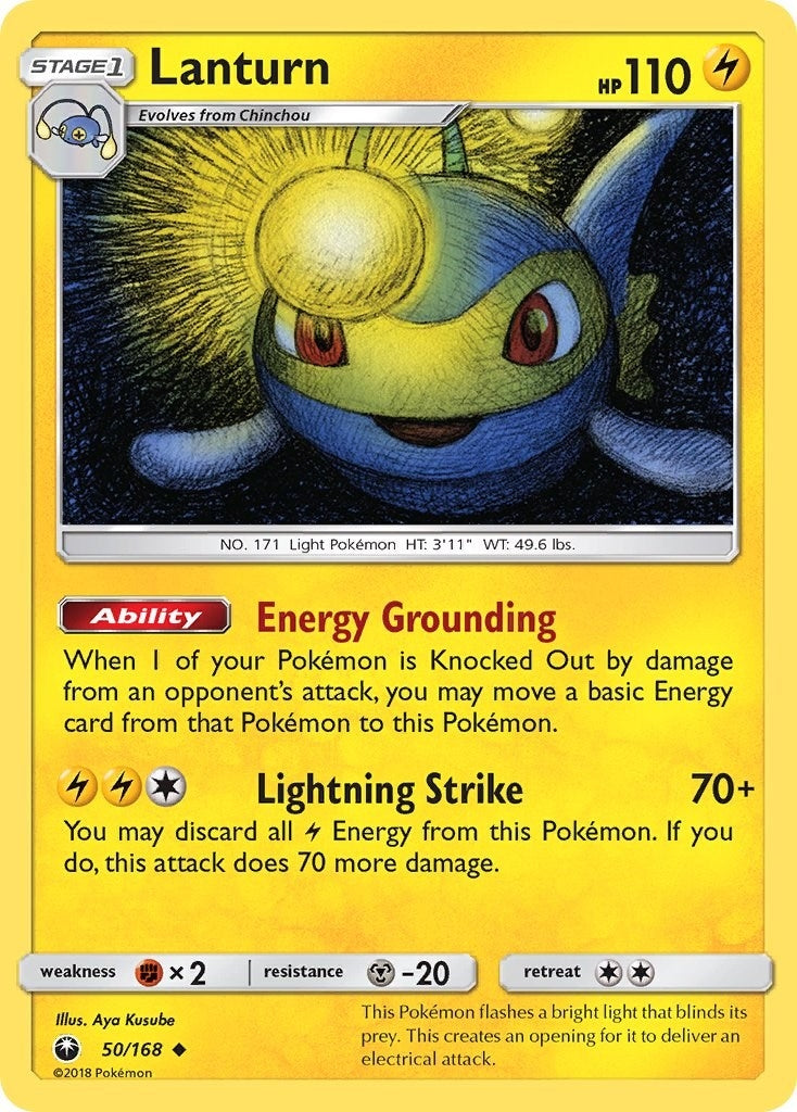 Image for Lanturn (50/168) (CES) - Pokemon