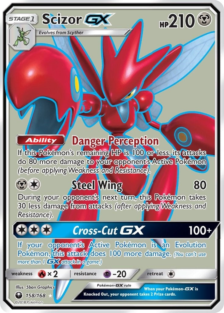 Image for Scizor GX (Full Art) (158/168) (CES) - Pokemon