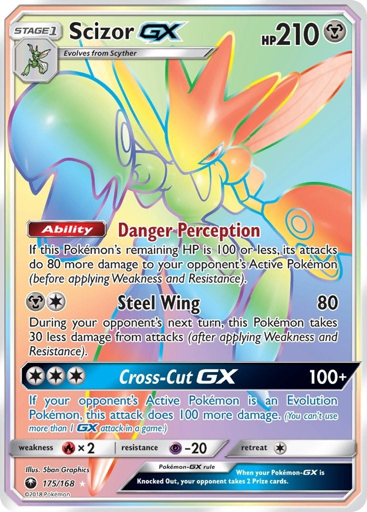 Image for Scizor GX (Secret) (175/168) (CES) - Pokemon