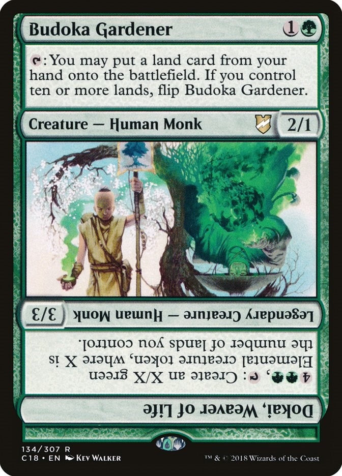 Image for Budoka Gardener // Dokai, Weaver of Life (134) - Magic: The Gathering