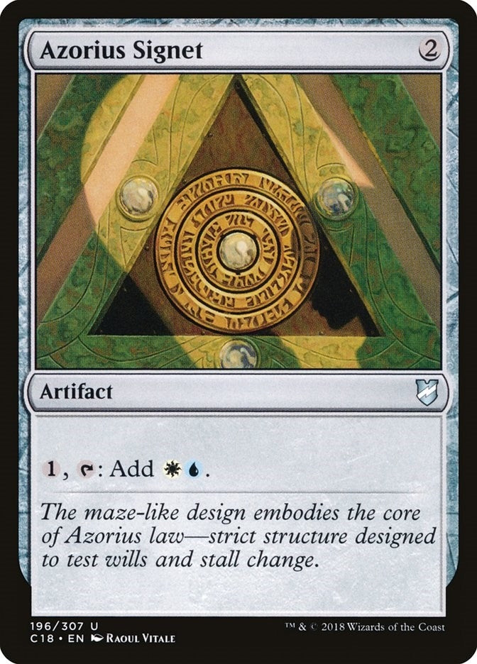 Image for Azorius Signet (196) - Magic: The Gathering