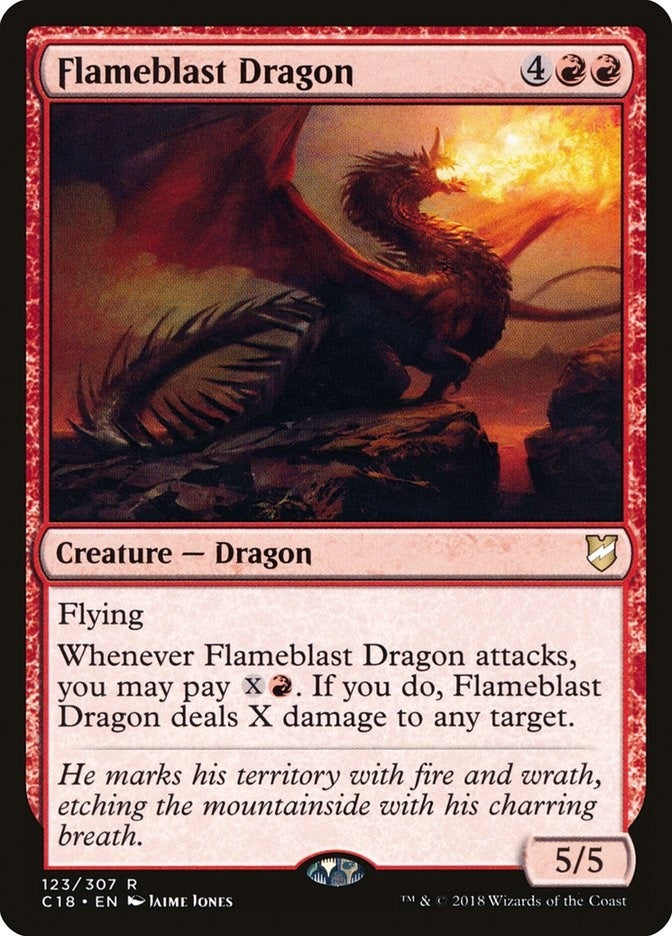 Image for Flameblast Dragon (123) - Magic: The Gathering