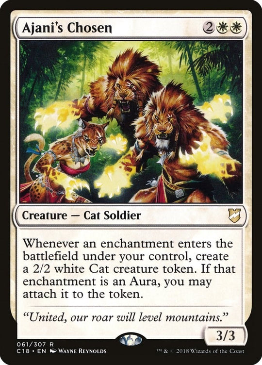 Image for Ajani's Chosen (61) (C18) - Magic: The Gathering
