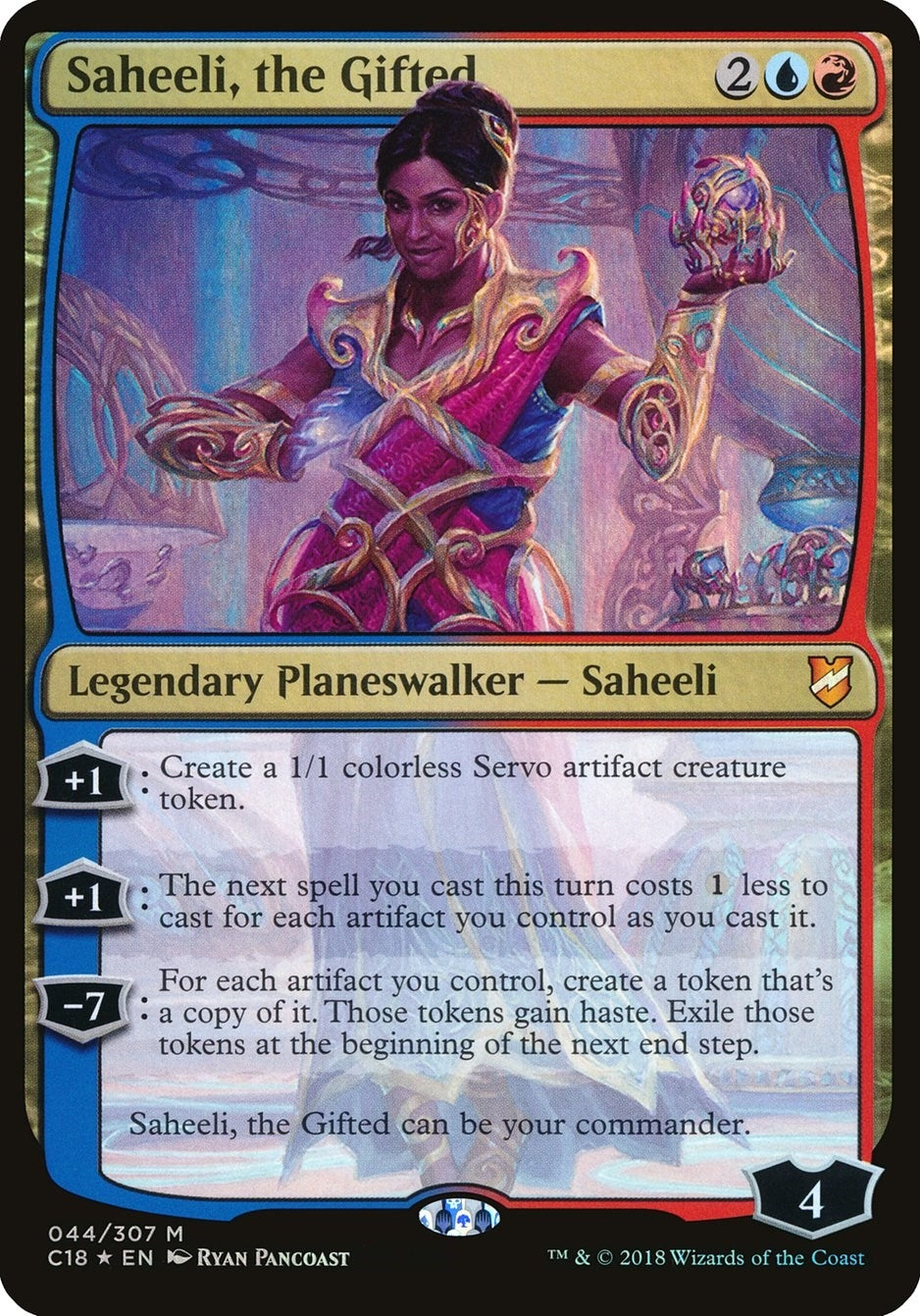 Image for Saheeli, the Gifted (Commander 2018) (44) (OVER) - Magic: The Gathering
