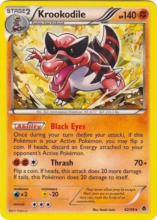 Image for Krookodile - 62/98 (BW Emerging Powers) (062/098) (PR) - Pokemon