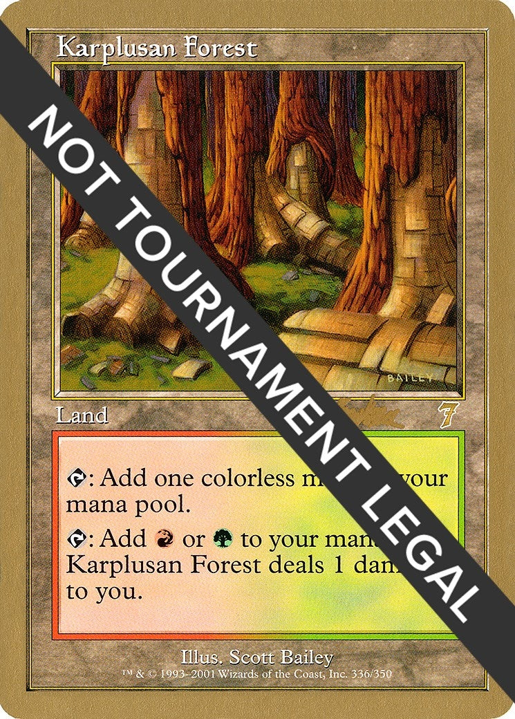 Image for Karplusan Forest - 2002 Brian Kibler (7ED) - Magic: The Gathering