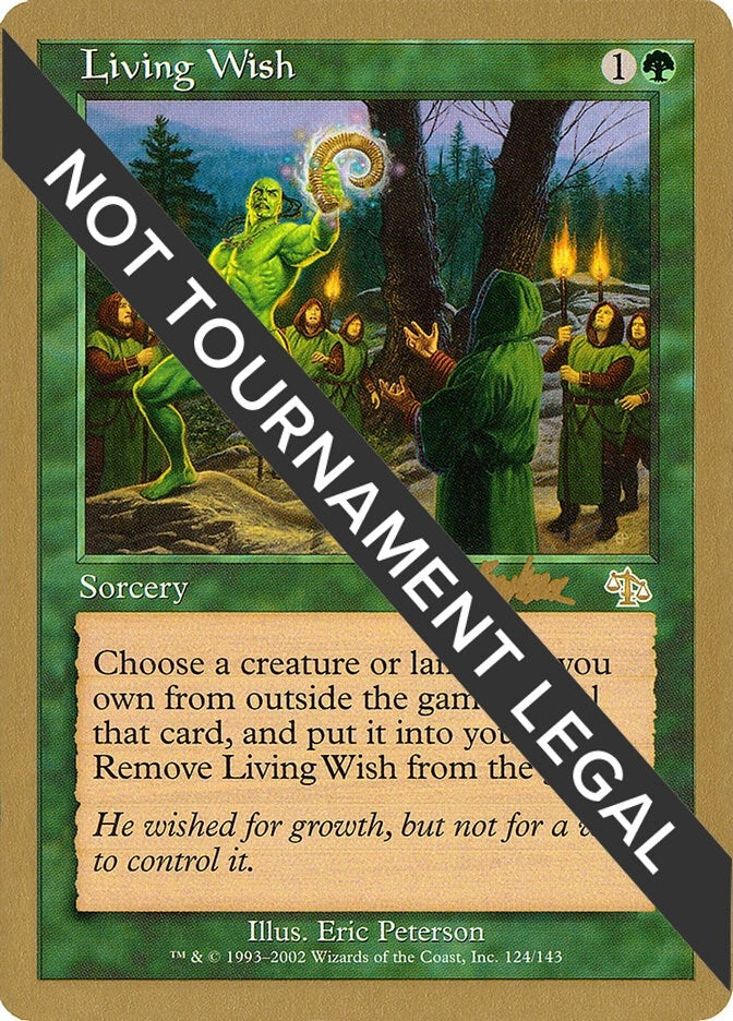 Image for Living Wish - 2002 Brian Kibler (JUD) - Magic: The Gathering