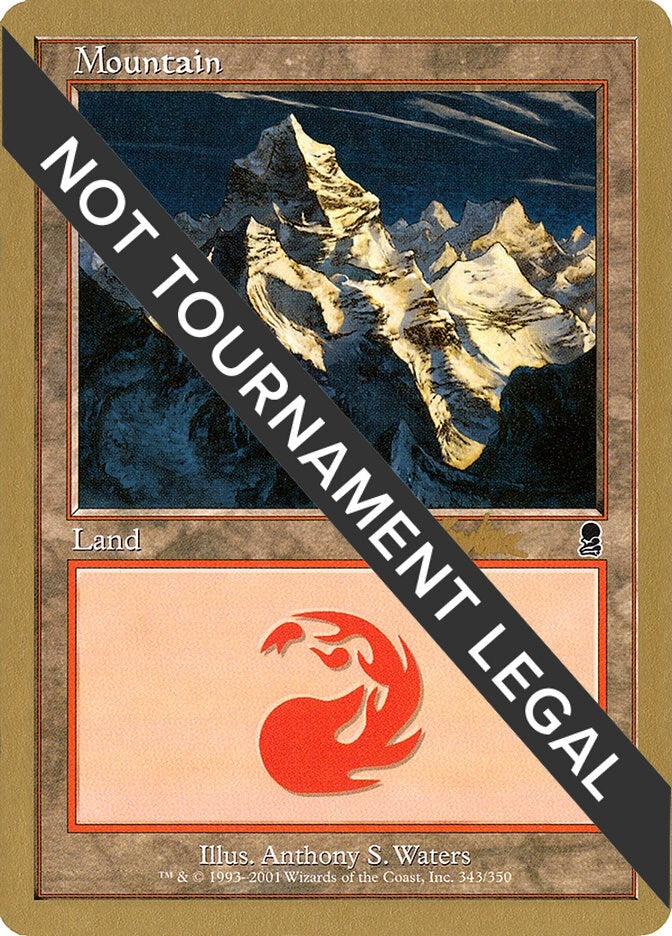 Image for Mountain (343) - 2002 Brian Kibler (ODY) - Magic: The Gathering