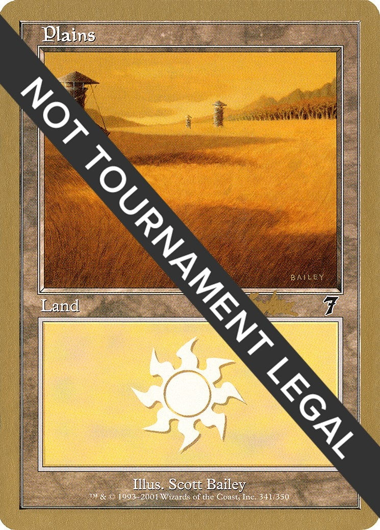 Image for Plains (341) - 2002 Brian Kibler (7ED) - Magic: The Gathering