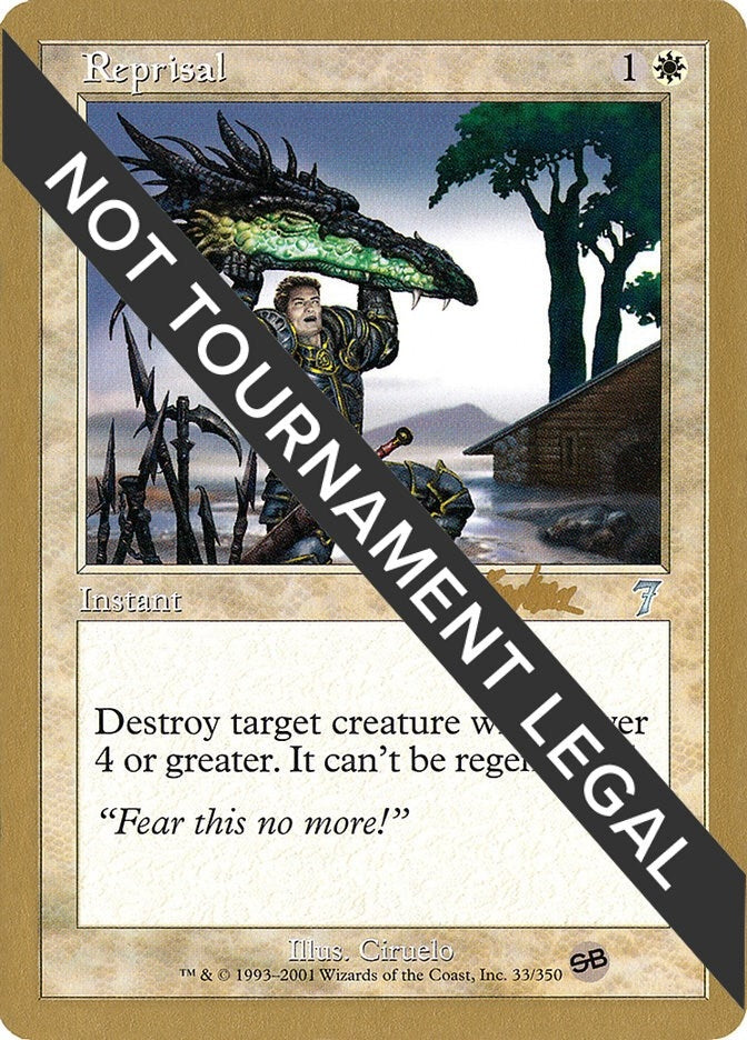 Image for Reprisal - 2002 Brian Kibler (7ED) (SB) (WCD) - Magic: The Gathering