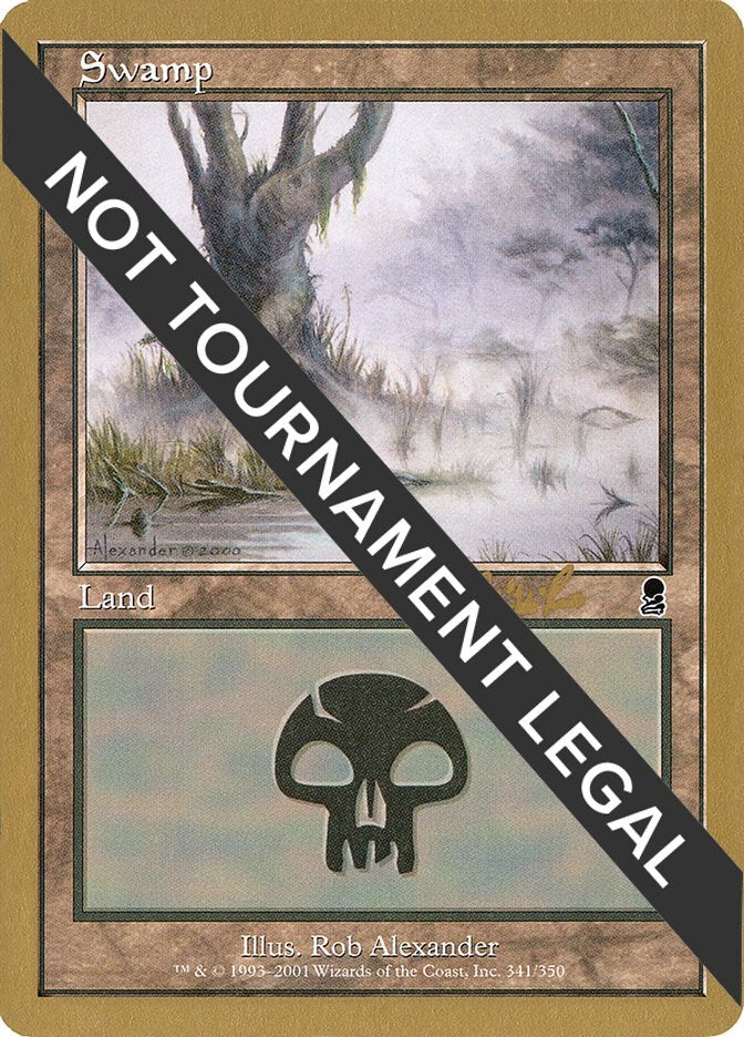 Image for Swamp (341) - 2002 Carlos Romao (ODY) (WCD) - Magic: The Gathering