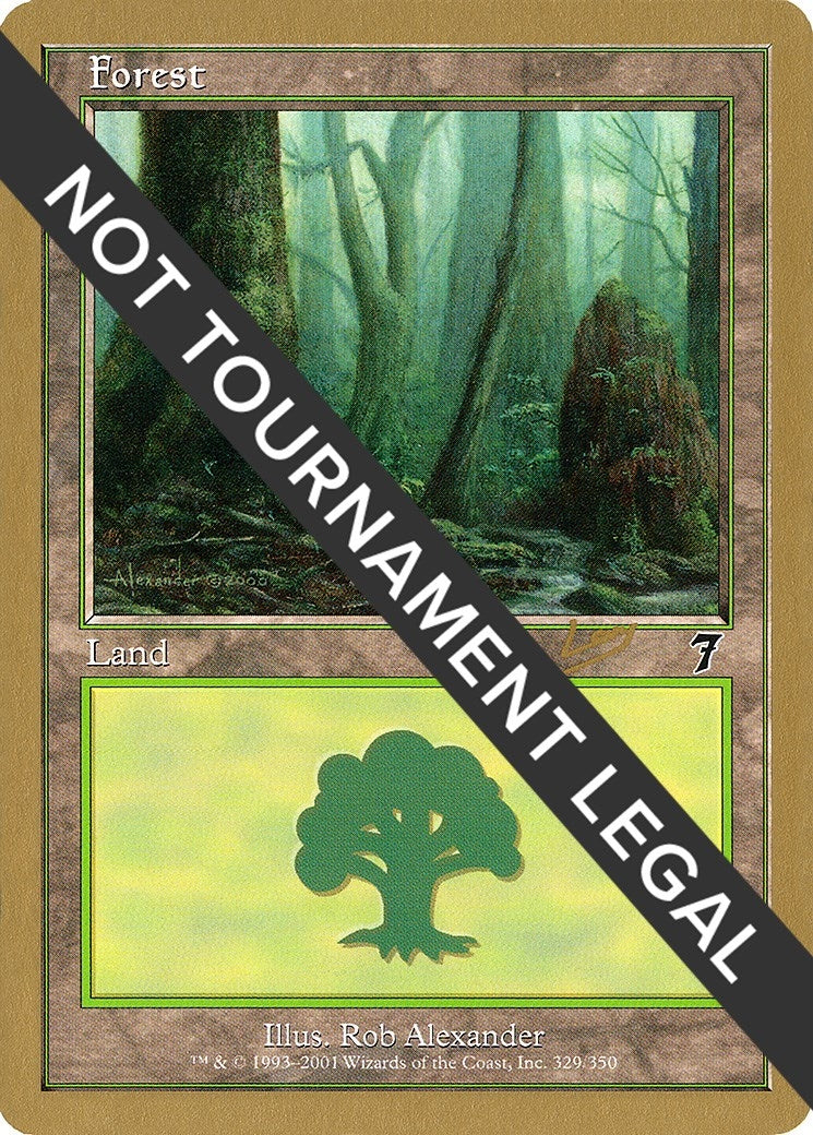 Image for Forest (329) - 2002 Raphael Levy (7ED) - Magic: The Gathering