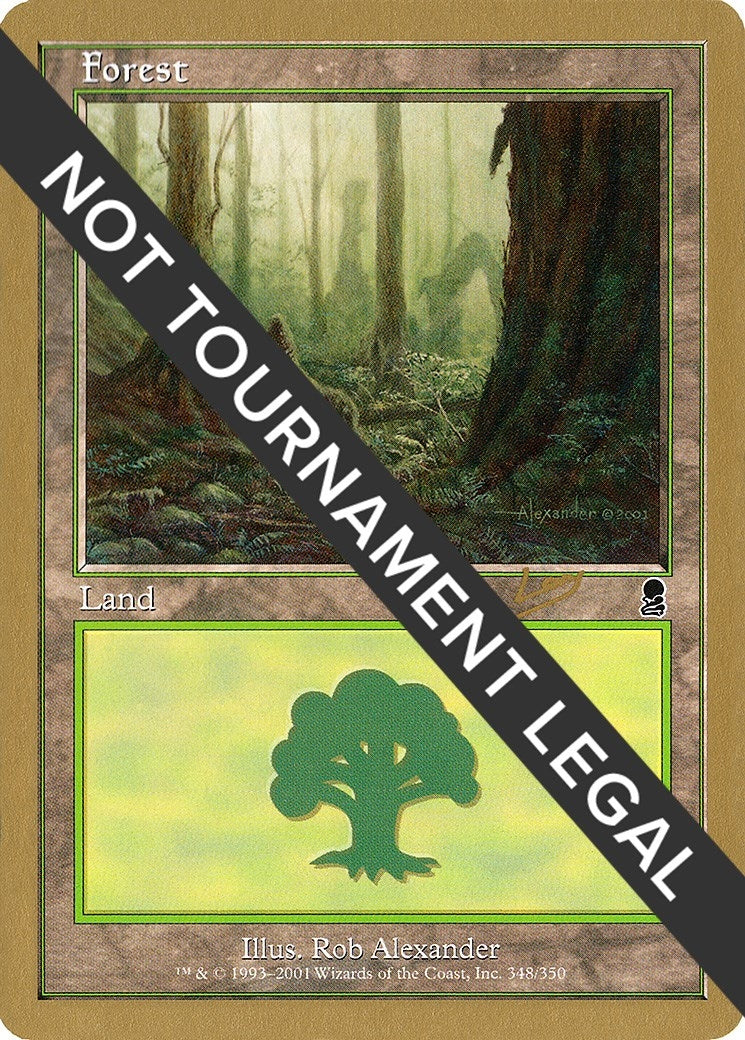 Image for Forest (348) - 2002 Raphael Levy (ODY) - Magic: The Gathering