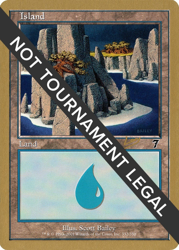 Image for Island (332) - 2002 Raphael Levy (7ED) (WCD) - Magic: The Gathering