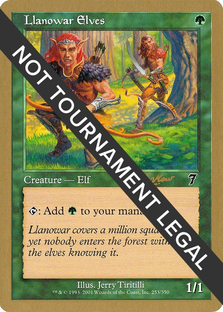 Image for Llanowar Elves - 2002 Sim Han How (7ED) (WCD) - Magic: The Gathering