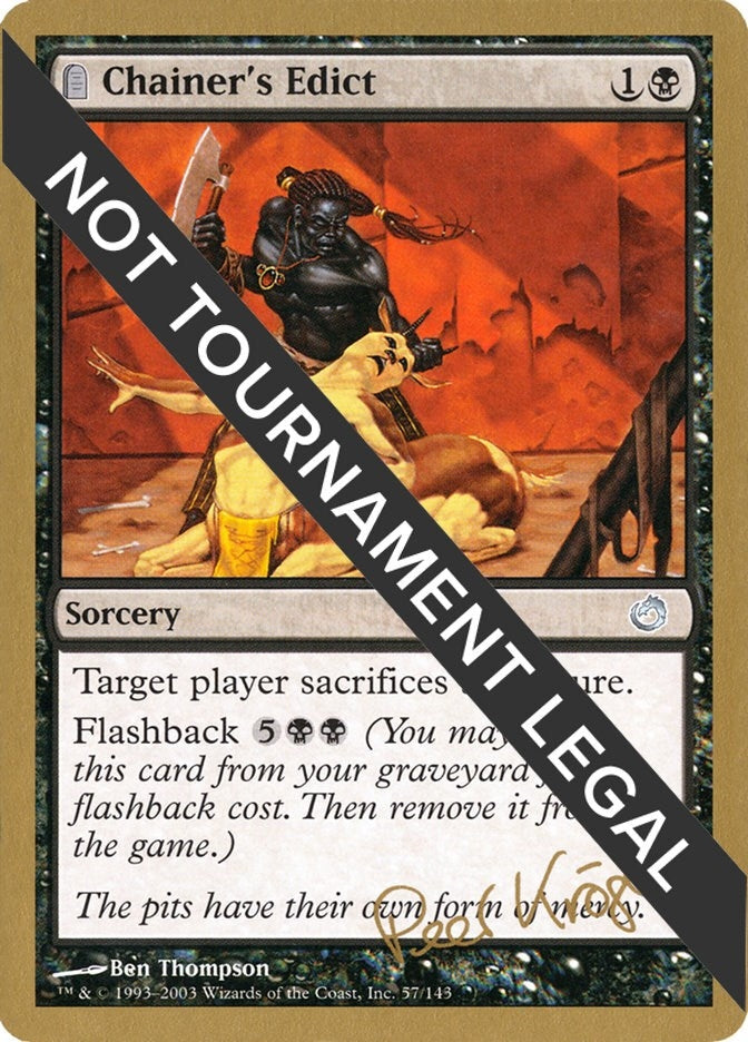 Image for Chainer's Edict - 2003 Peer Kroger (TOR) - Magic: The Gathering