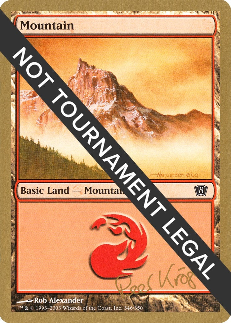 Image for Mountain (346) - 2003 Peer Kroger (8ED) (WCD) - Magic: The Gathering