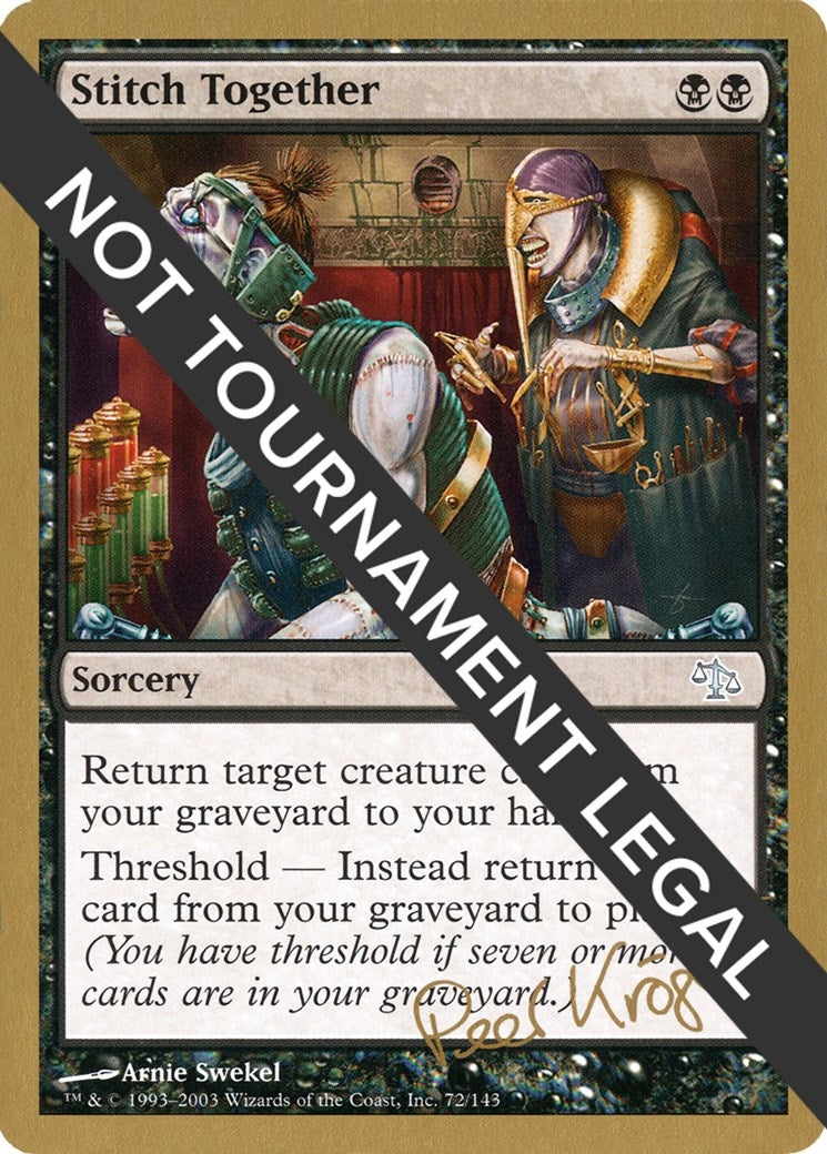 Image for Stitch Together - 2003 Peer Kroger (JUD) (WCD) - Magic: The Gathering