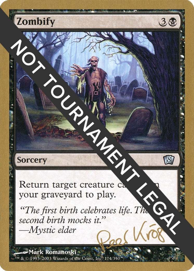 Image for Zombify - 2003 Peer Kroger (8ED) - Magic: The Gathering
