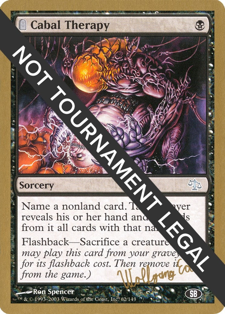 Image for Cabal Therapy - 2003 Wolfgang Eder (JUD) (SB) (WCD) - Magic: The Gathering