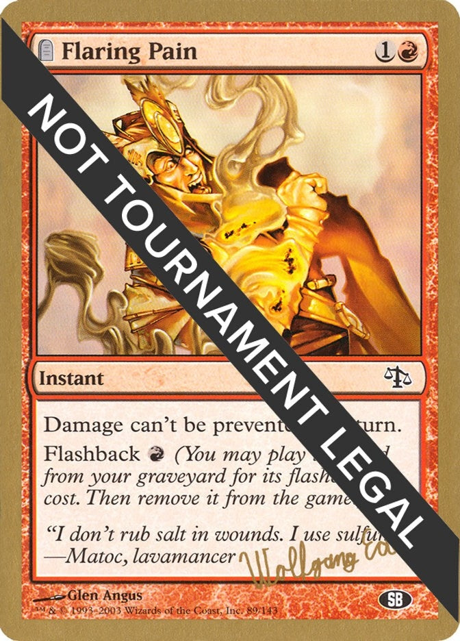 Image for Flaring Pain - 2003 Wolfgang Eder (JUD) (SB) (WCD) - Magic: The Gathering