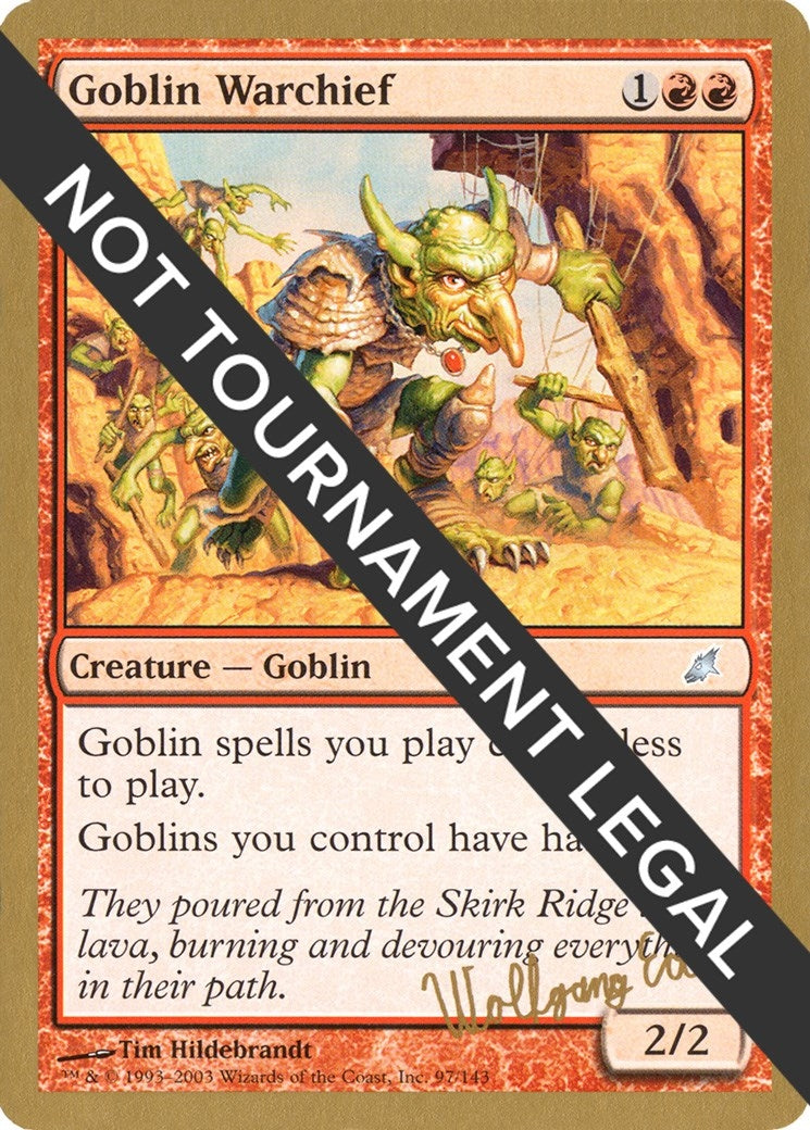 Image for Goblin Warchief - 2003 Wolfgang Eder (SCG) - Magic: The Gathering