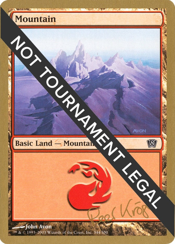 Image for Mountain (344) - 2003 Wolfgang Eder (8ED) - Magic: The Gathering