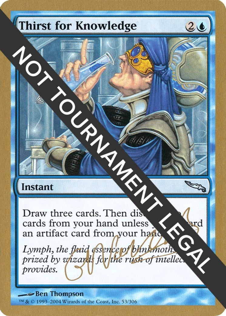 Image for Thirst for Knowledge - 2004 Gabriel Nassif (MRD) - Magic: The Gathering