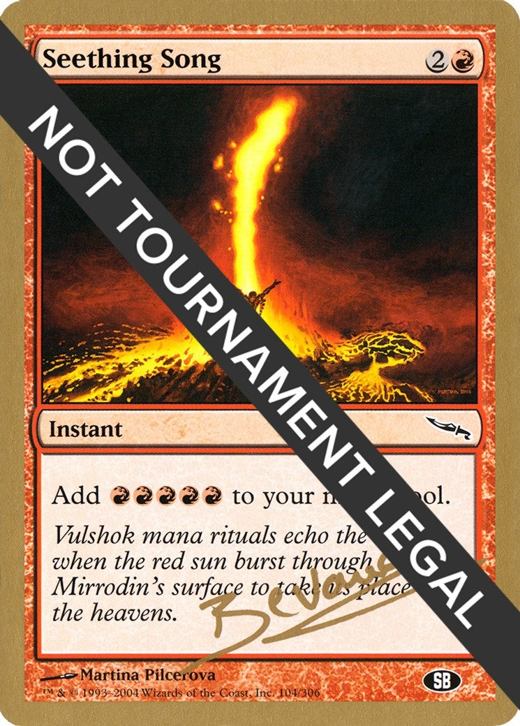 Image for Seething Song - 2004 Manuel Bevand (MRD) (SB) - Magic: The Gathering