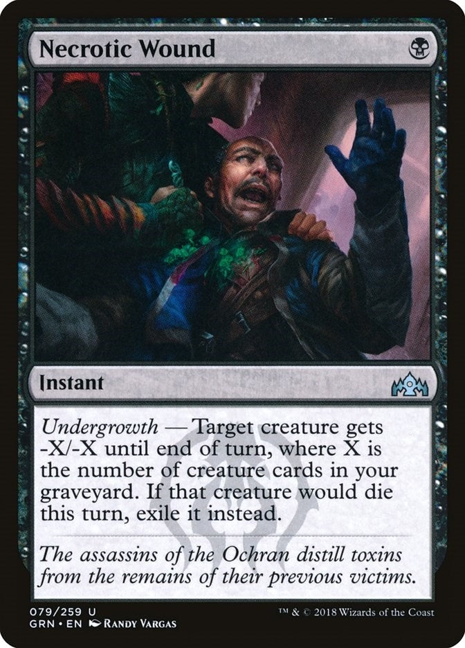 Image for Necrotic Wound (79) (GRN) - Magic: The Gathering