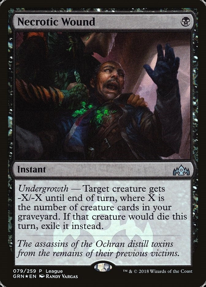 Image for Necrotic Wound (79) - Magic: The Gathering