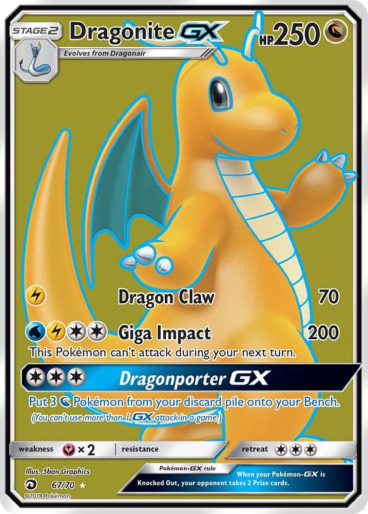 Image for Dragonite GX (Full Art) (67/70) (DRM) - Pokemon