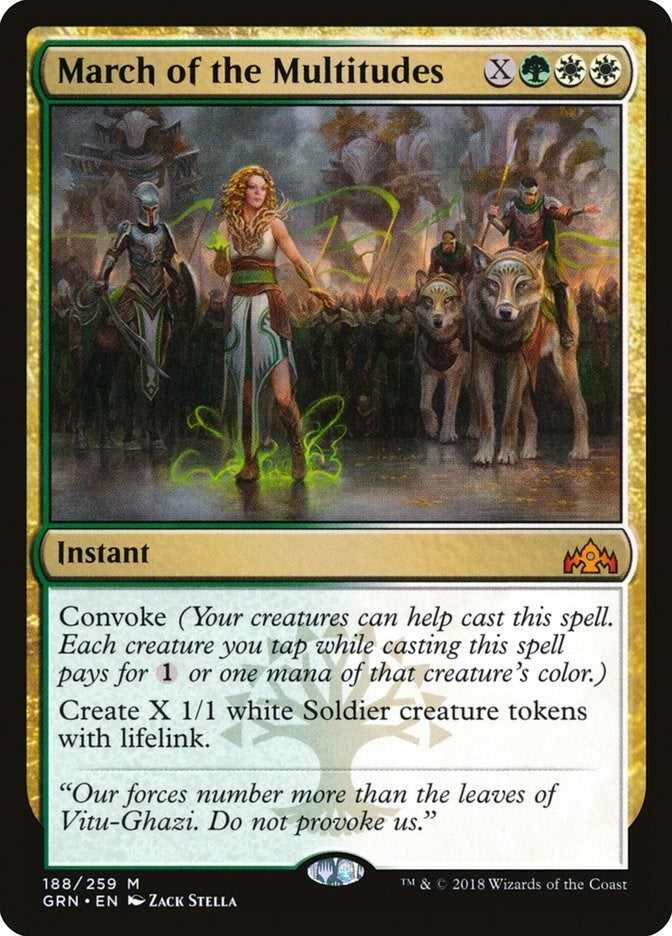Image for March of the Multitudes (188) (GRN) - Magic: The Gathering